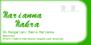 marianna makra business card